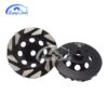 Huangchang Factory Directly 5inch Concrete Diamond Grinding Cup Wheel with triangle Shape Segments - Image 4