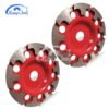 China huangchang 125 resin grinding wheel double row cup remove epoxy floor concrete and stone polish segmented turbo double row - Image 4