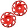 Huangchang 6 inch irregular segments 22.23mm best seller concrete grinding cup wheel