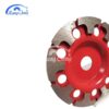 China huangchang 125 resin grinding wheel double row cup remove epoxy floor concrete and stone polish segmented turbo double row - Image 6
