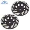 Huangchang Factory Directly 5inch Concrete Diamond Grinding Cup Wheel with triangle Shape Segments - Image 5