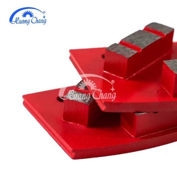 QUANZHOU huangchang 2 Split Segments Diamond Metal Trapezoid,Concrete Grinding Segment - Image 3