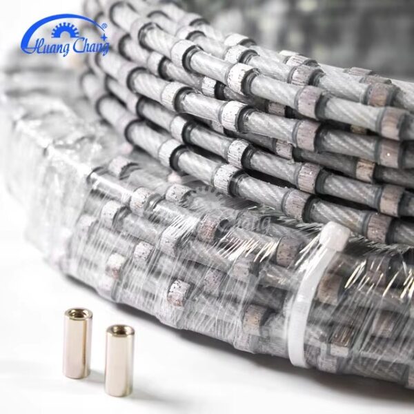 D9mm Electroplated Plastic Diamond Wire Saw 37 Beads Per Meter Wire Saw - Image 3