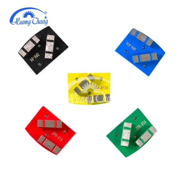 QUANZHOU huangchang 2 Split Segments Diamond Metal Trapezoid,Concrete Grinding Segment - Image 2