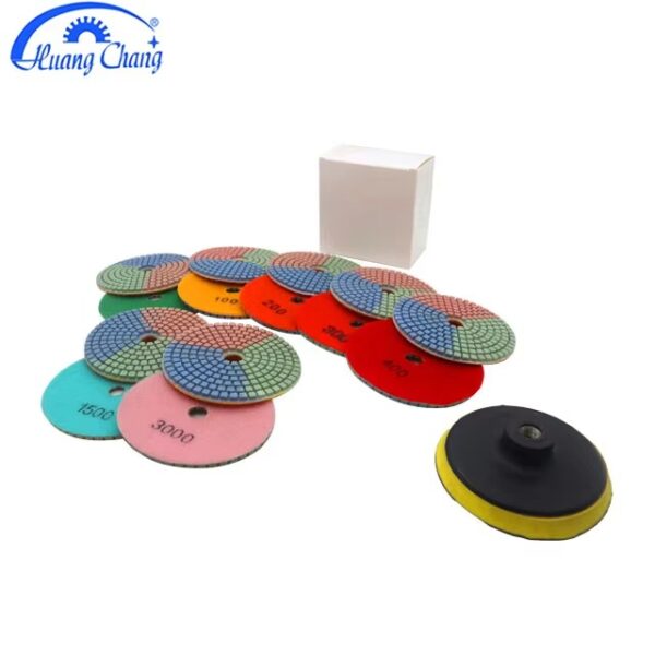 Diamond Polishing Pad Flexible Resin for Granite 4 Inch Factory Direct Sales 100mm Circular Custom Color 50 Piece High Quality - Image 3