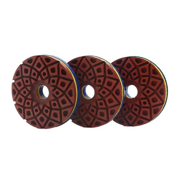 Snail Lock Diamond Edge Polishing Pads Use for Stone Granite Marble Tile Automatic Polishing Machines - Image 4