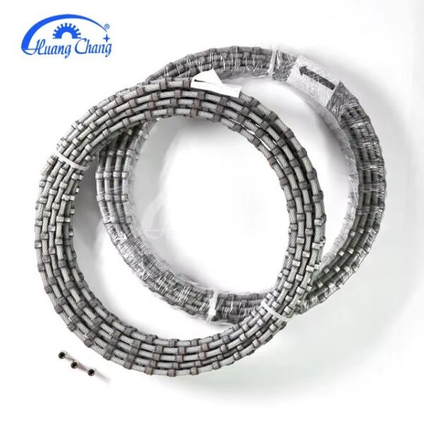 Huangchang Diamond Tool Wire Saw Spring Connection with Rubber for Stone Quarrying - Image 2
