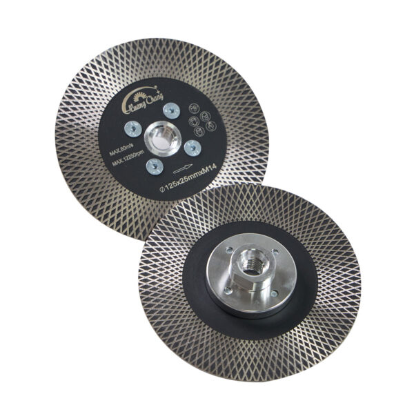 saw blade hexgonal double sided ceramic marble cutting grinding disc with flange (復(fù)制)
